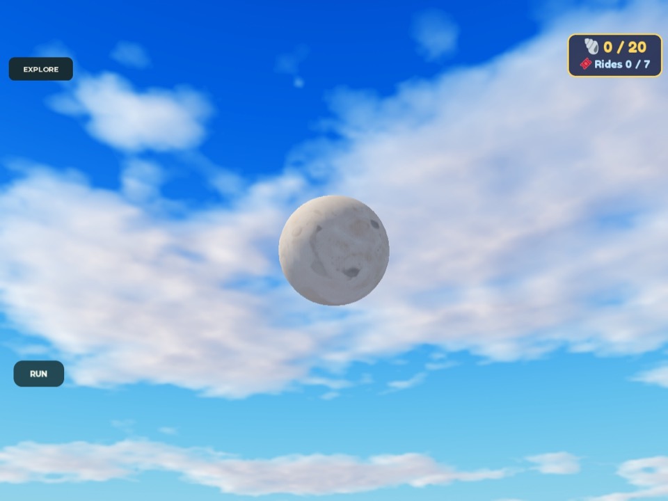 The Moon in the sky
